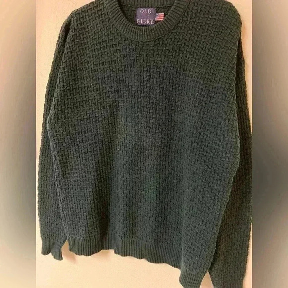 VTG L Old Glory Knit Sweater - Picture 3 of 5